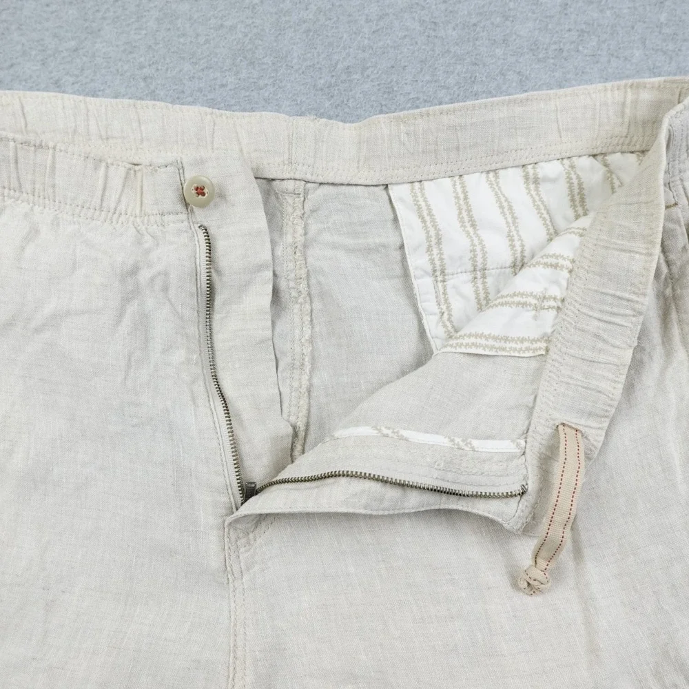 Tommy Bahama Relax Linen Pants Mens Medium Beige Beach Coast Resort Trouser